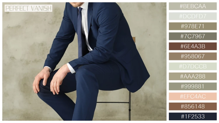 スタイリッシュな男性モデルの無料配色パターン 12色 フリー businessman posing chair