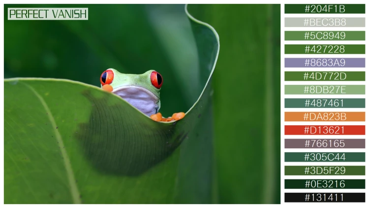 【一覧】カエルの15色の配色パターン99選！【無料】