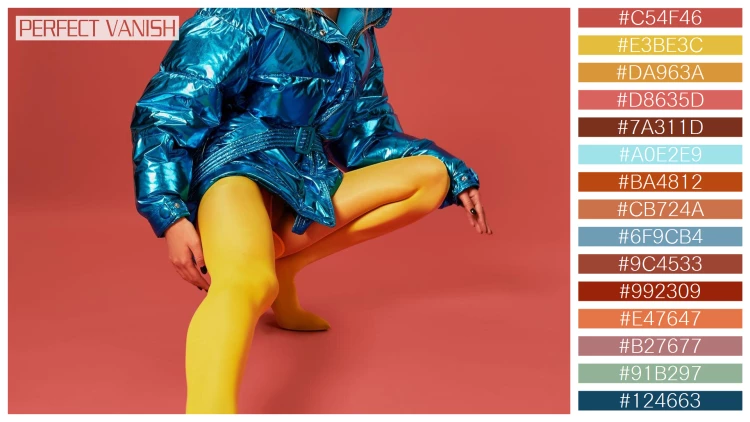 【一覧】ファッショナブルな女性モデルの15色の配色パターン100選！【無料】